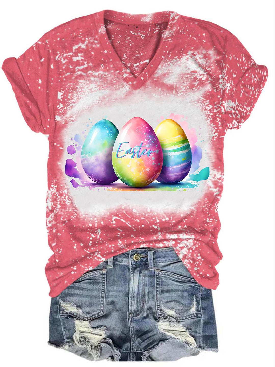 Women's Easter Egg Print Top