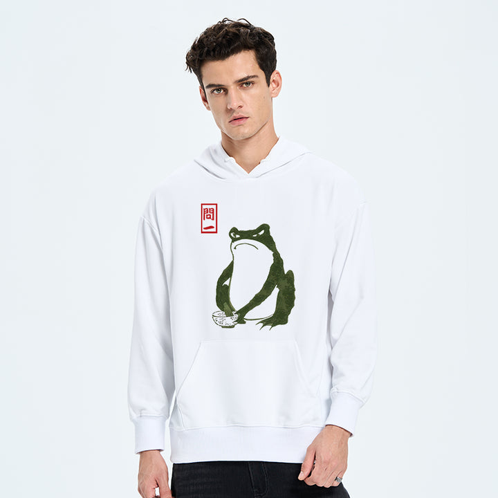 Woodblock Print Frog Classic Hoodie