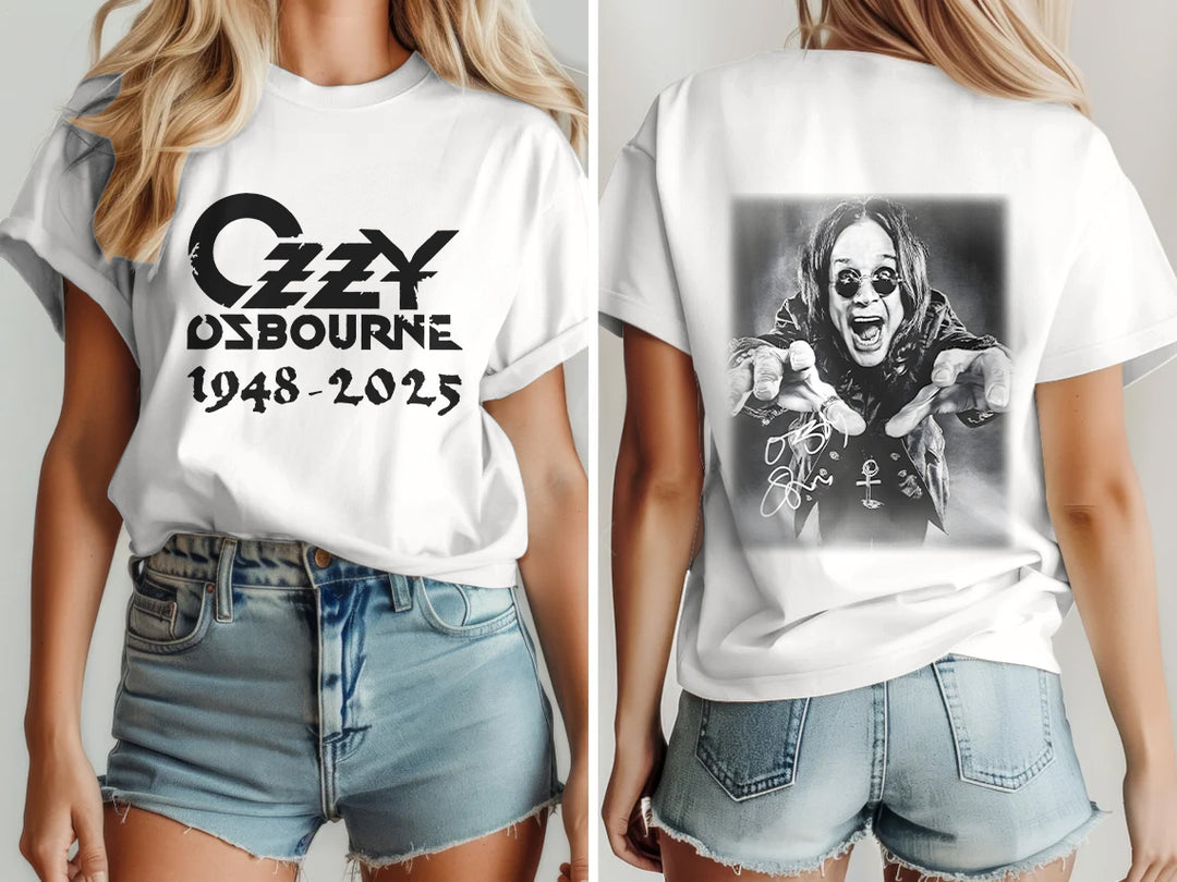 Ozzy Osbourne Crew Neck Cotton T-shirts