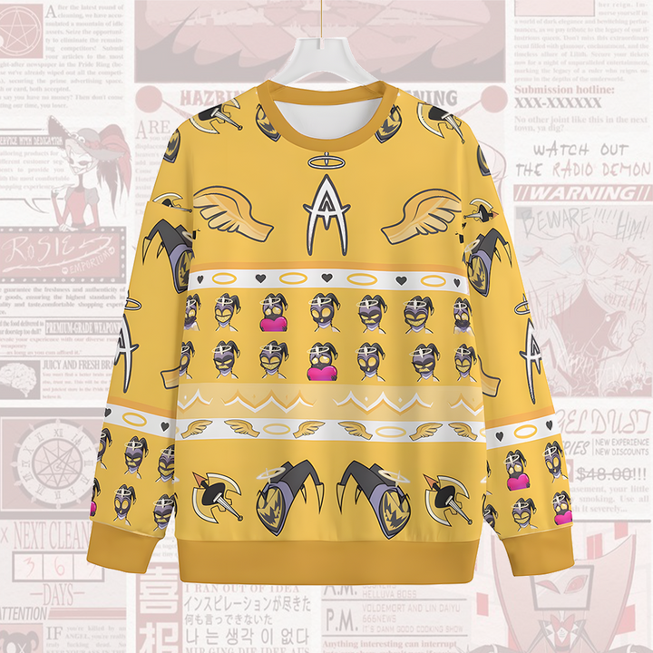 Women's Hazbin Hotel Round Neck Ugly Sweater