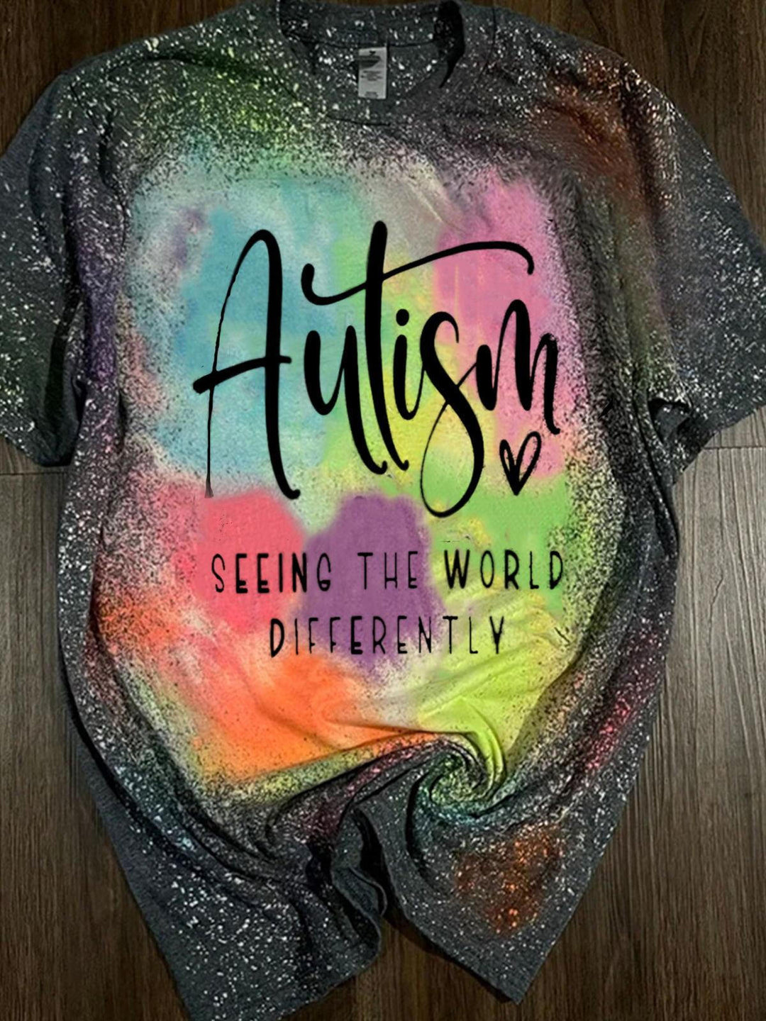 Women's Autism Tie Dye Casual T-Shirt