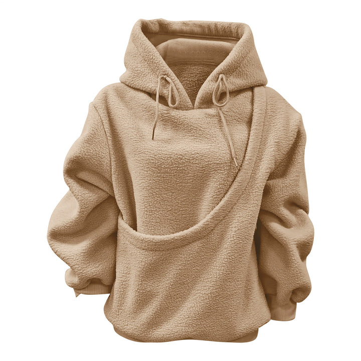 Pet Carrier Hoodie Fuzzy Solid Color Puppy Kitten Cat Holder Carriers Hoodies with Pocket for Home Sofa upgrade