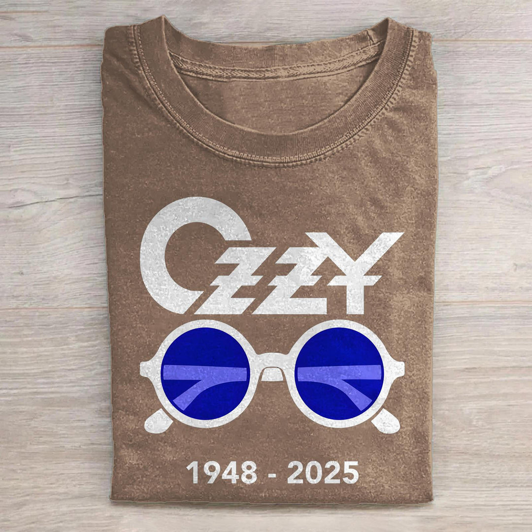 Ozzy Osbourne Retro Washed Cotton Crew Neck T-Shirt