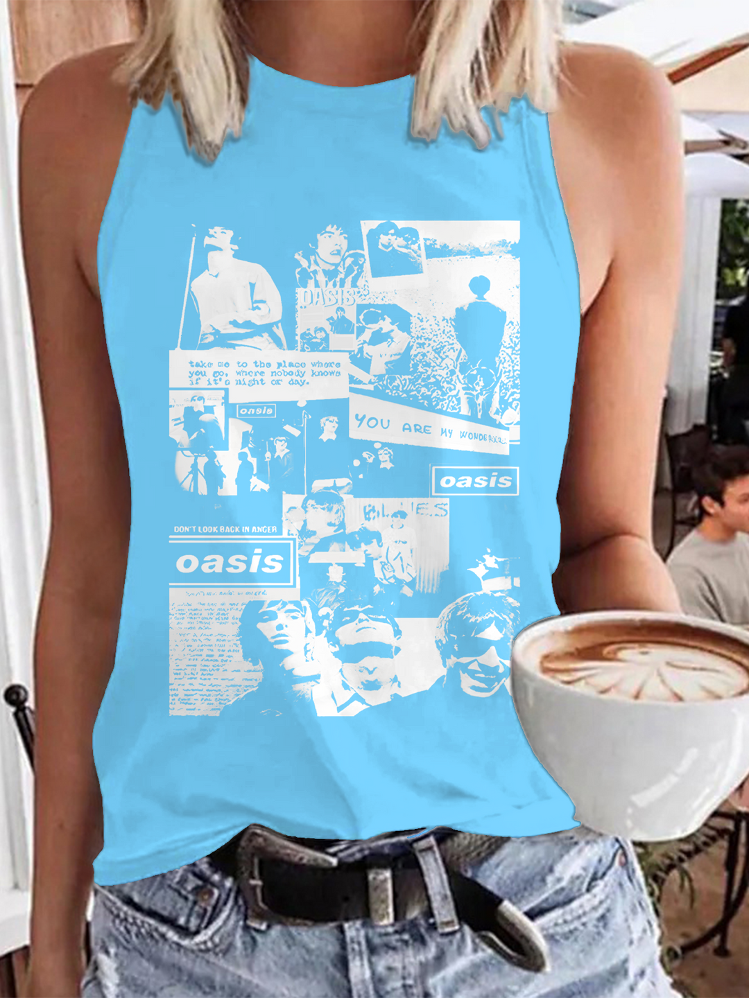 Oasis 2025【 Print Casual Sleeveless Top