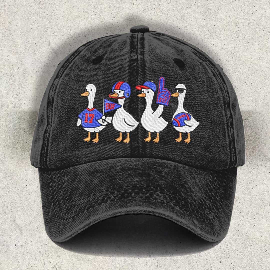 Fun Buffalo Cartoon Printed Baseball Cap