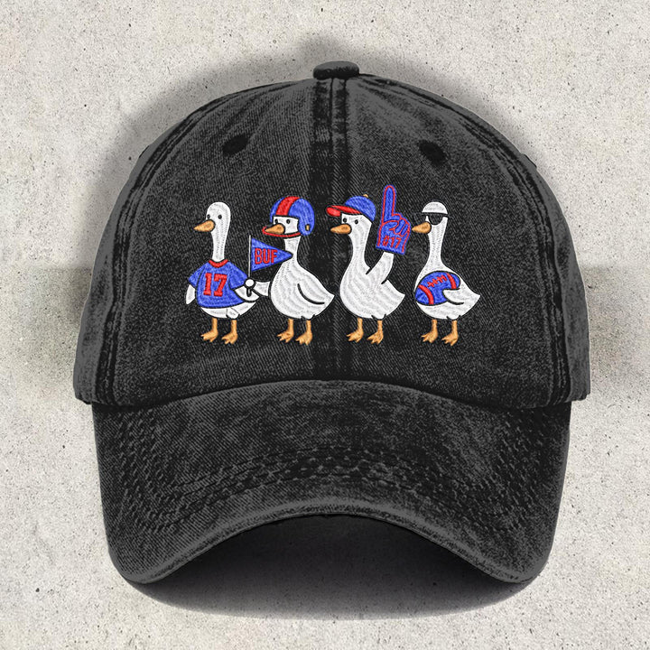 Fun Buffalo Cartoon Printed Baseball Cap