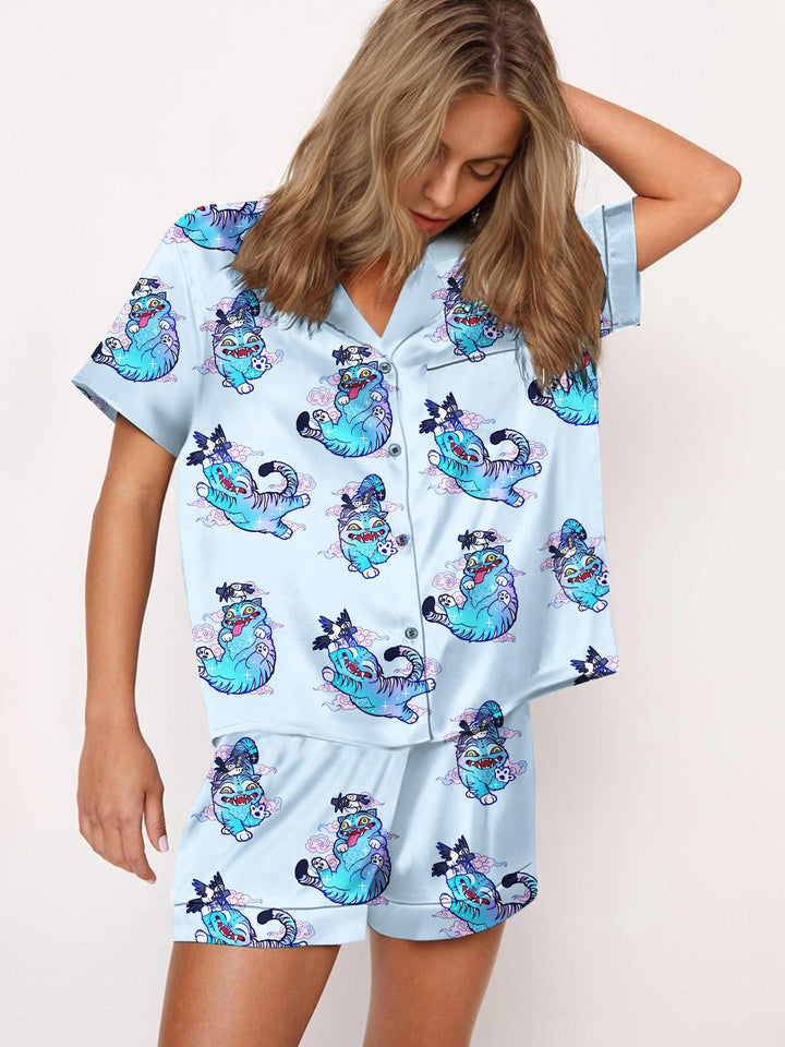 Demon Hunters Satin Pajama Set