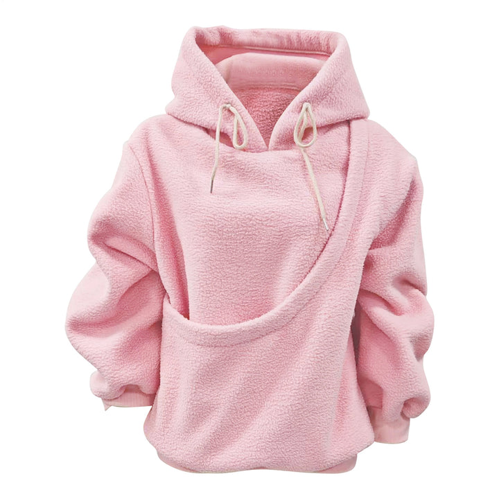 Pet Carrier Hoodie Fuzzy Solid Color Puppy Kitten Cat Holder Carriers Hoodies with Pocket for Home Sofa upgrade