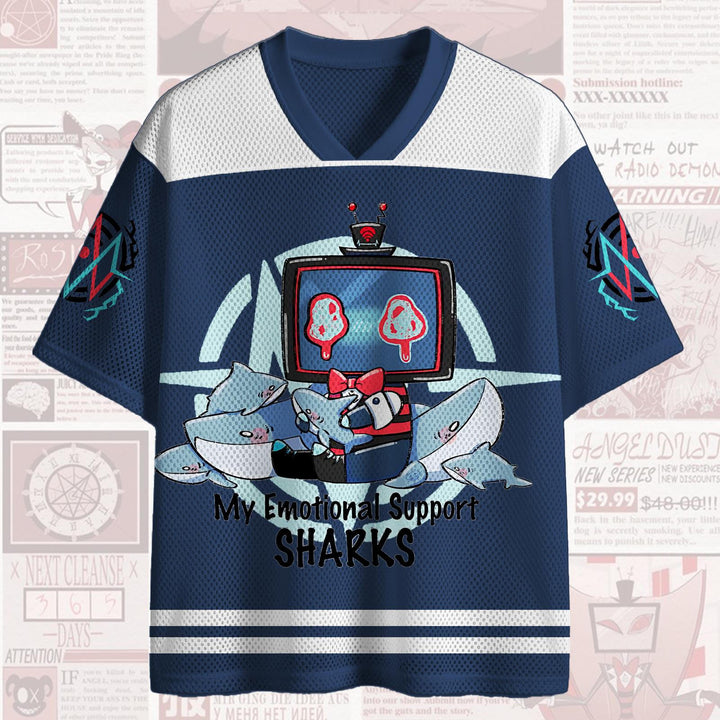 Hazbin Hotel V-neck Mesh Top