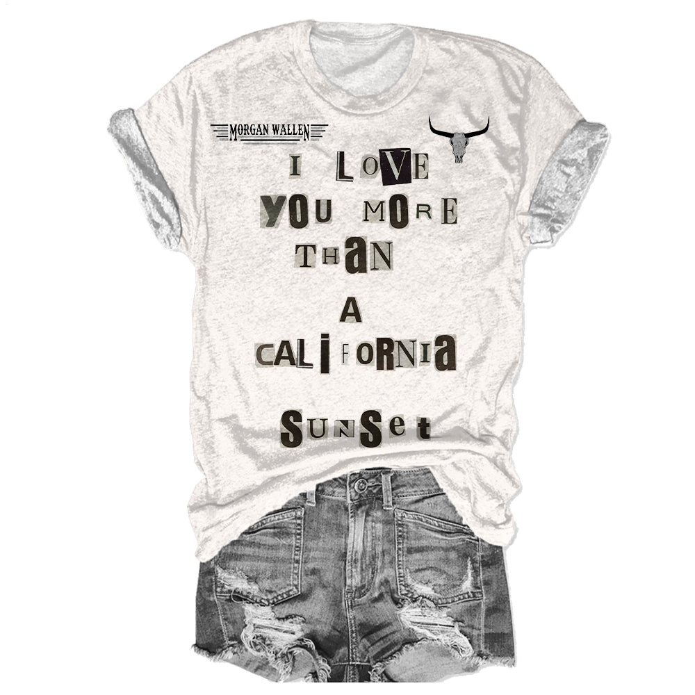 Morgan Wallen Crew Neck T-shirt