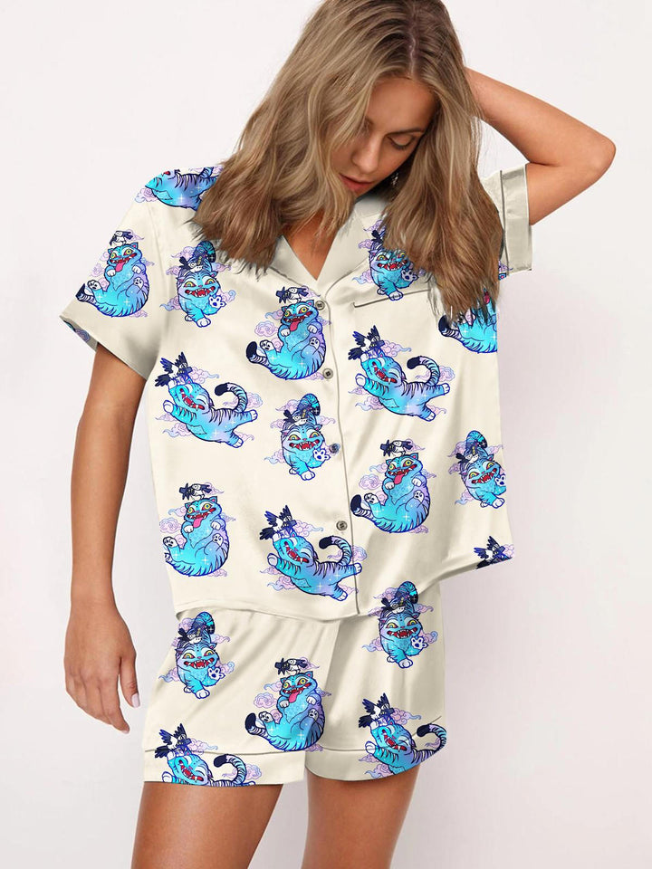Demon Hunters Satin Pajama Set