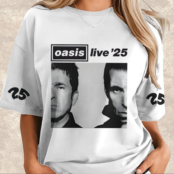 Oasis 2025 Tour Crew Neck Cotton T-shirts