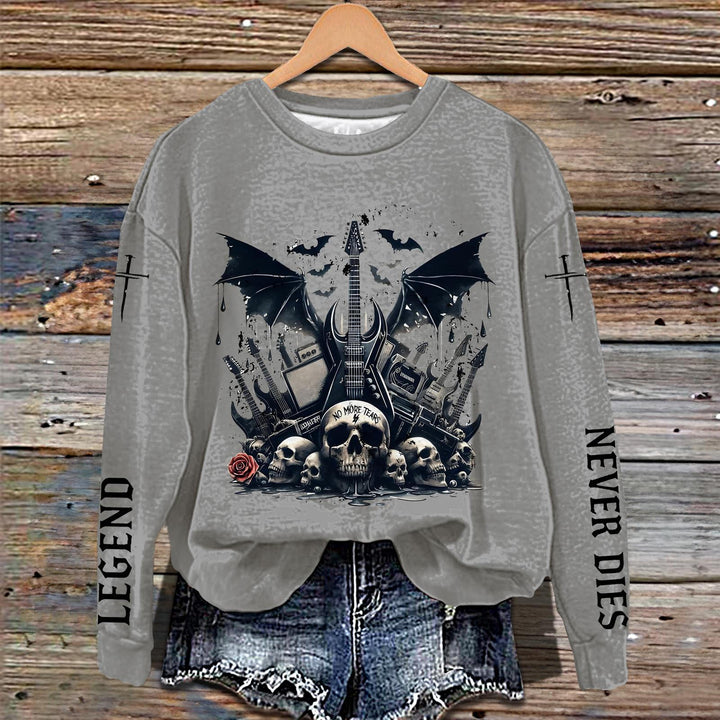 Ozzy Osbourne Legend Printed Long Sleeve Casual Top