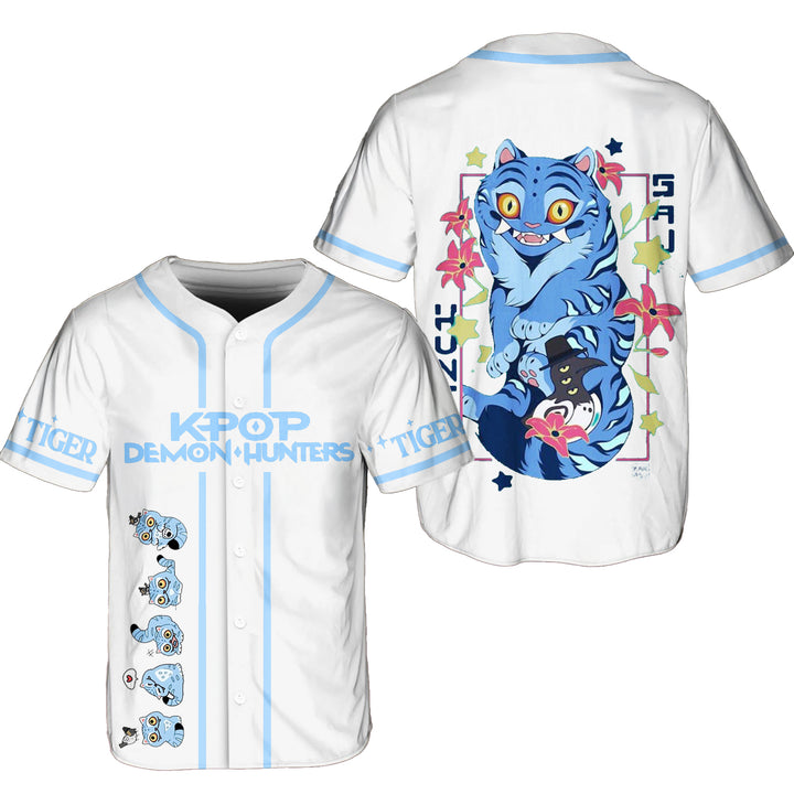 Demon Hunter Cute Tiger Baseball Jersey