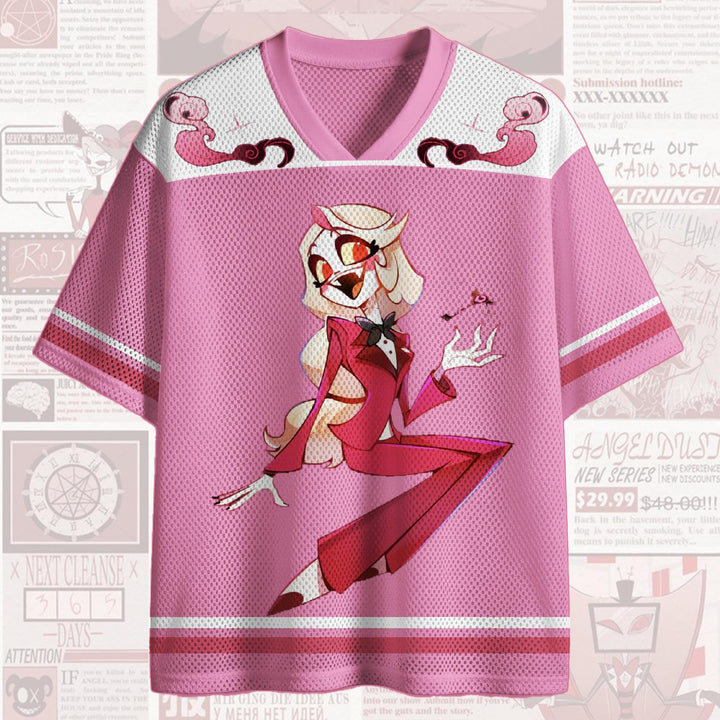 Hazbin Hotel V-neck Mesh Top