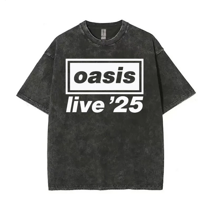 Oasis Live Tour 2025 Retro T-shirt