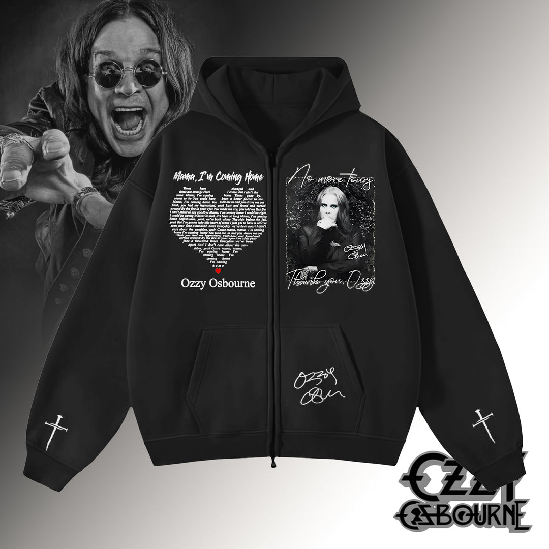 Ozzy Osbourne Zippered Sweatshirt Jacket