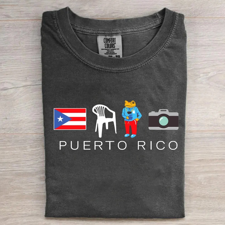 Debi Tirar Mas Fotos Bunny PuerTo Rico Retro Tee/Sweatshirt