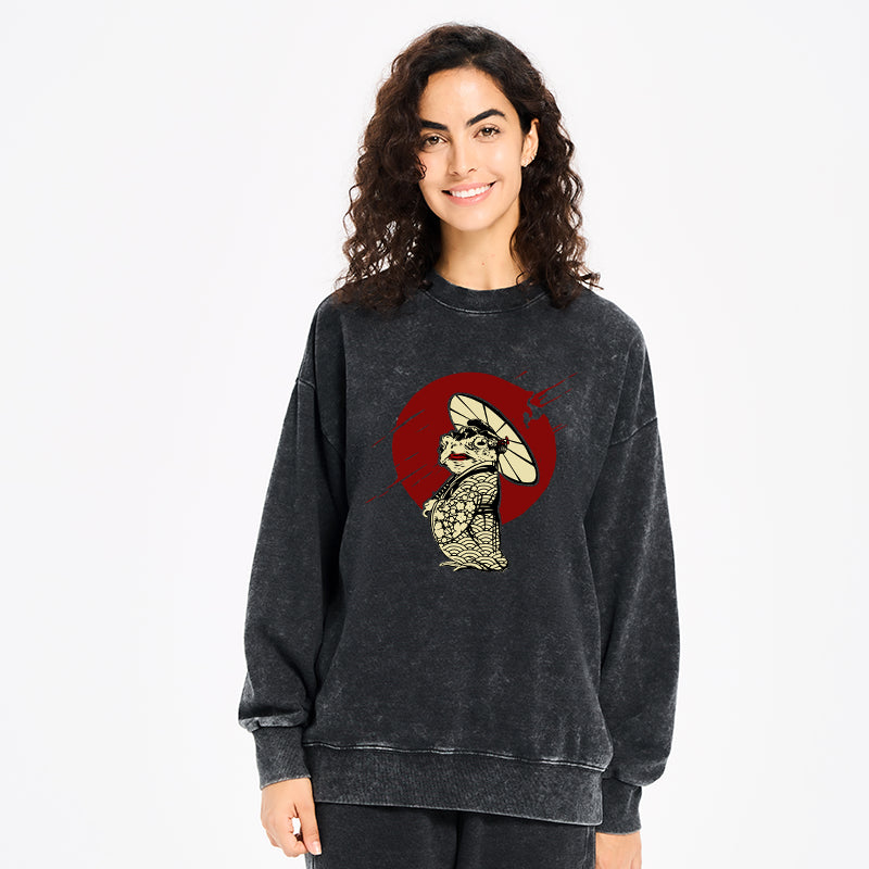 Frog Monster Washed Sweatshirt