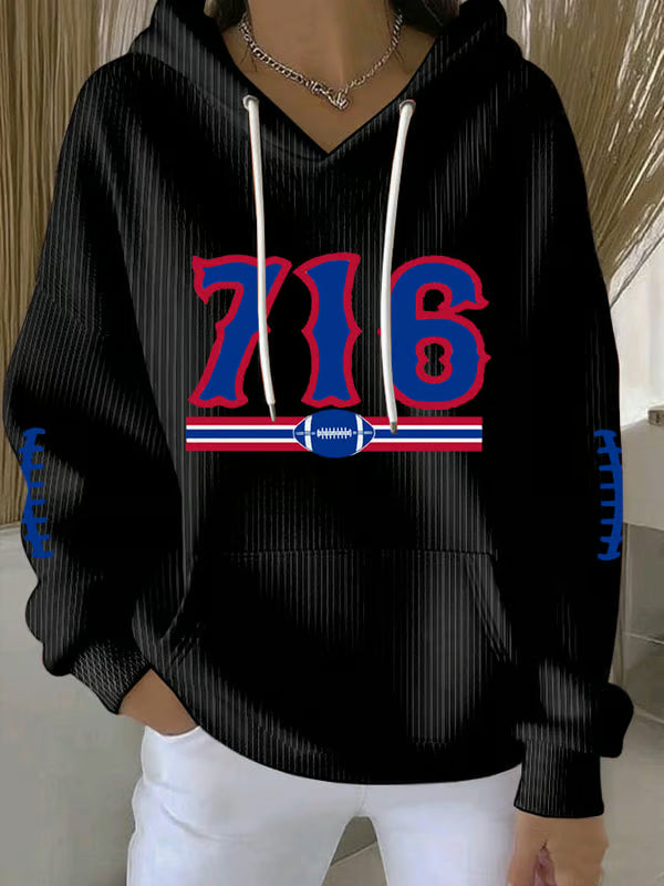 716 Football Unisex Long Sleeve Hoodies