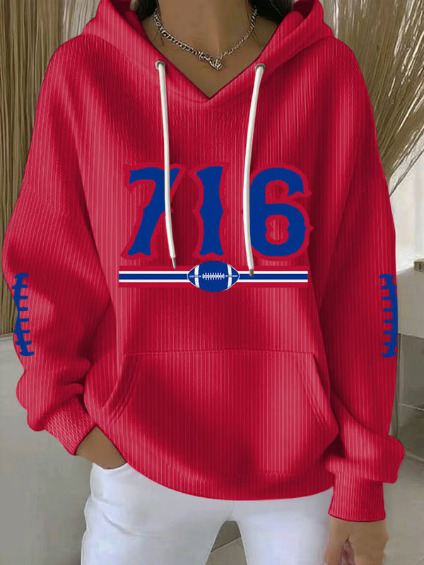 716 Football Unisex Long Sleeve Hoodies