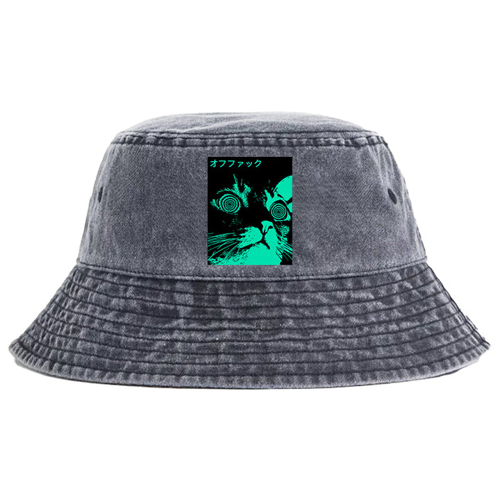 Cool Cat Japanese Washed Bucket Hat