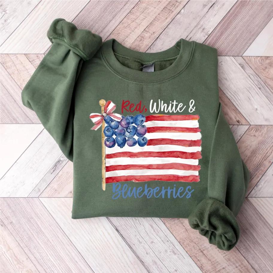 Red White and Blueberries Sweatshirt