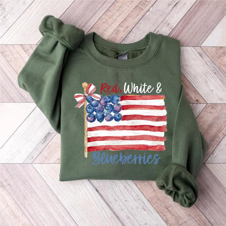 Red White and Blueberries Sweatshirt