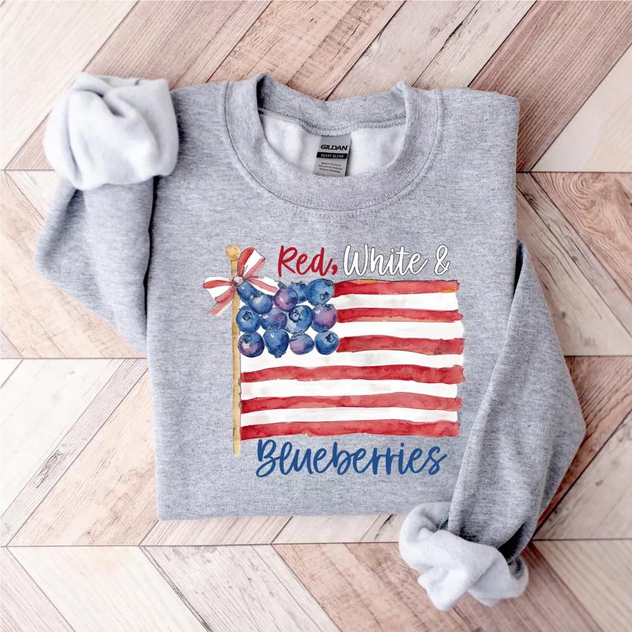 Red White and Blueberries Sweatshirt