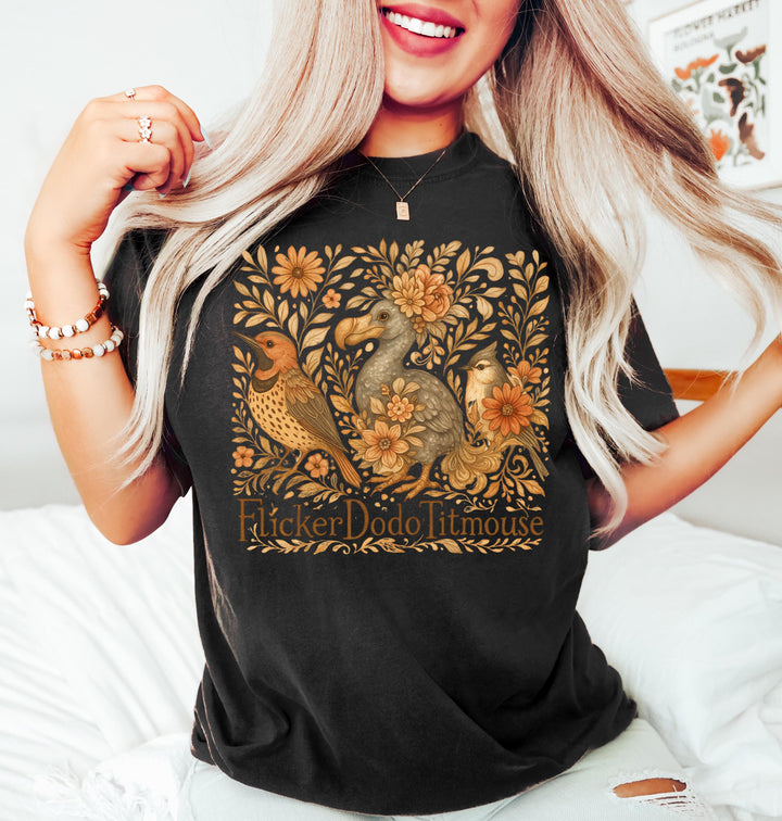 Flicker Dodo Titmouse Anti Maga Bird T-shirt
