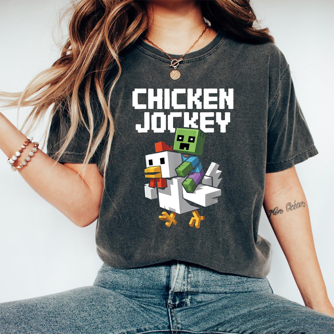 Chicken Jockey Vintage Washed Crew Neck T-Shirt