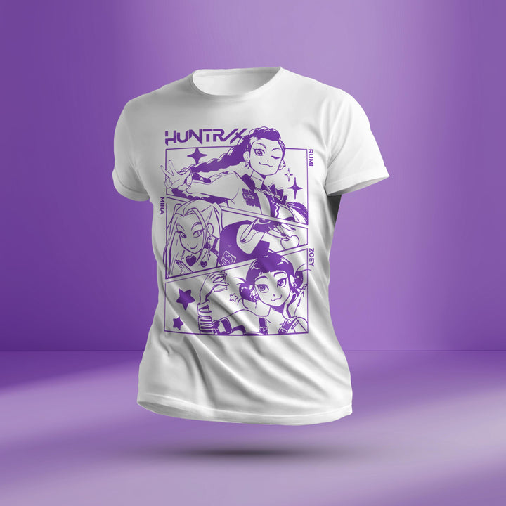 Demon Hunters Huntrix Print Crew Neck T-shirt