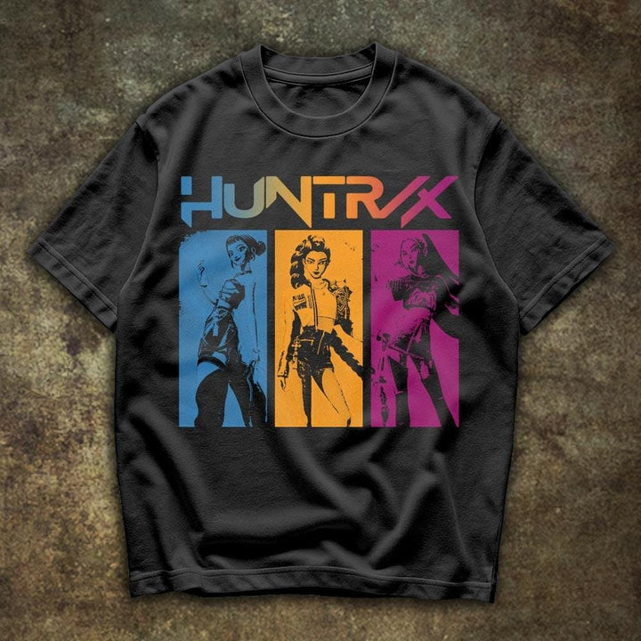 Huntrix Kpop Demo Movie Vintage Print Retro T-shirt