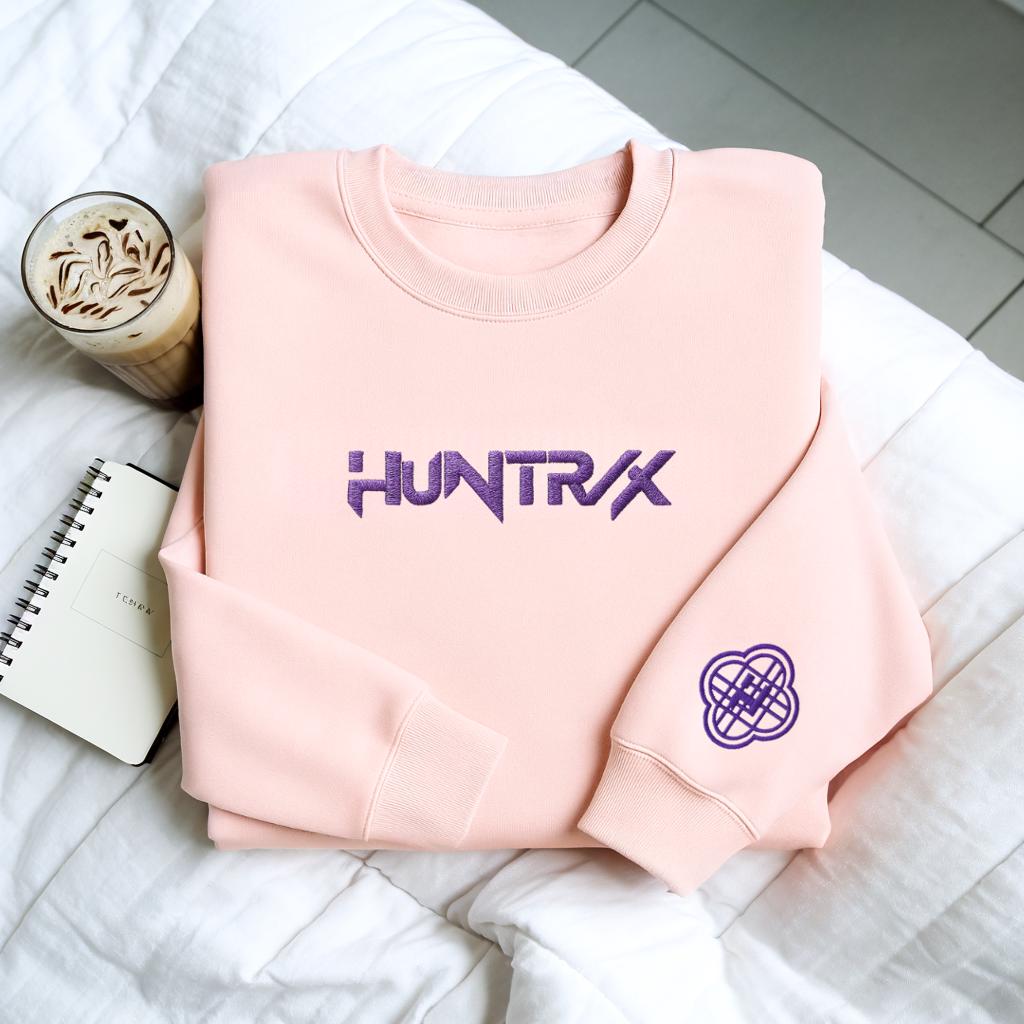 Demon Hunters Huntrix Embroidered  Long Sleeve Casual Top