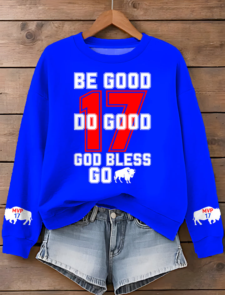 Be Good Do Good Go Bills Long Sleeve Casual Top
