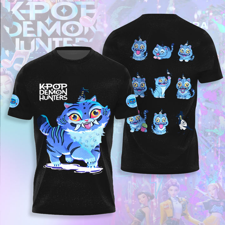 Derpy Tiger Demon Hunters Crew Neck T-shirt