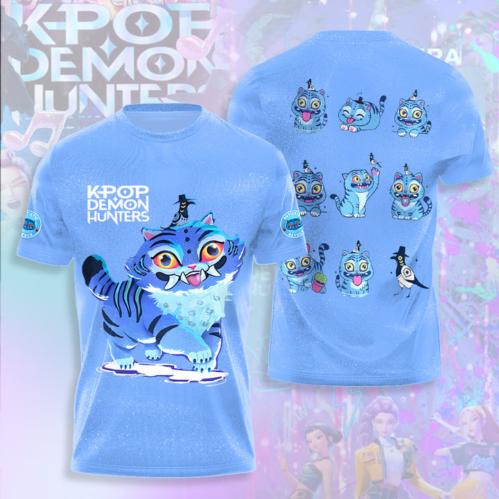 Derpy Tiger Demon Hunters Crew Neck T-shirt