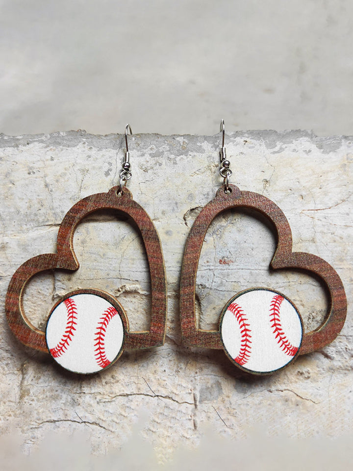 Valentine's Day Heart Sport Earrings