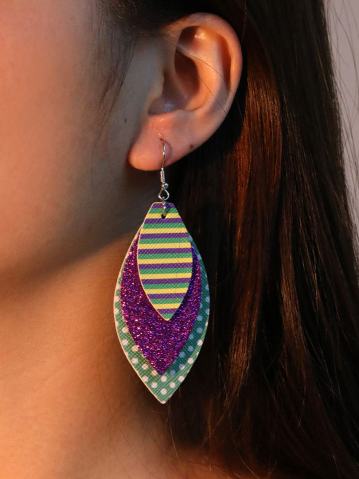 Mardi Gras Holiday Earings