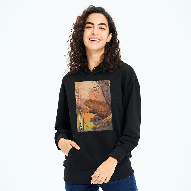 Beaver By The River Classic Hoodie