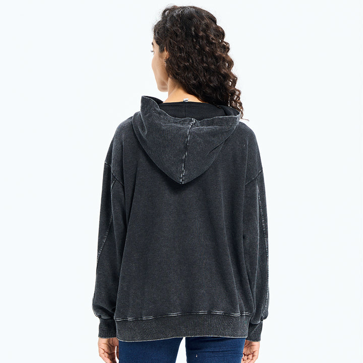 Funny Frog Flipping The Bird Washed Hoodie